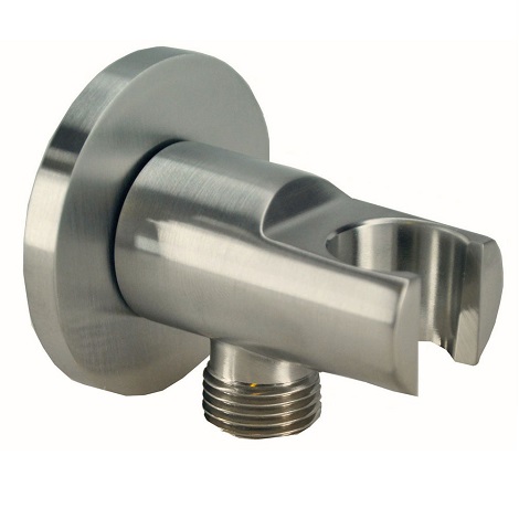 Wiesbaden inbouwthermostaatset caral 30 cm rond type 203 GS plafonduitloop geborsteld RVS 7