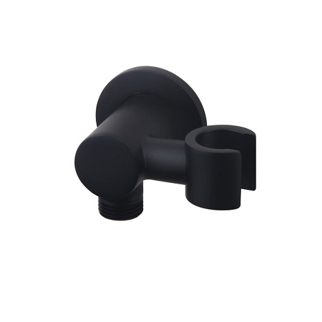 Wiesbaden inbouwthermostaatset caral 30 cm rond type 303 MZ plafonduitloop mat zwart 7