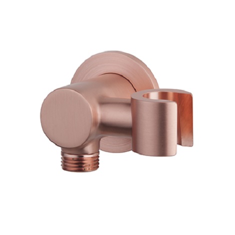 Wiesbaden inbouwthermostaatset caral 30 cm rond type 503 GK plafonduitloop geborsteld koper 6