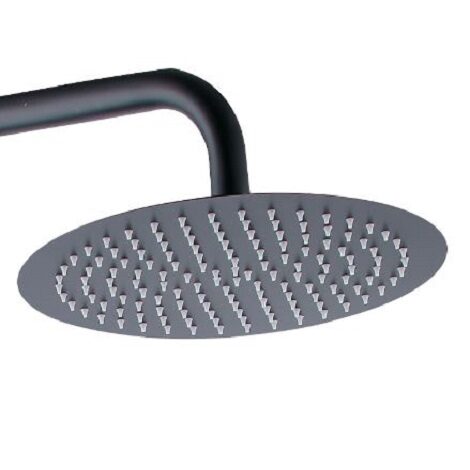 Wiesbaden opbouw doucheset met thermostatische kraan Caral Eco Twenty mat-zwart 1