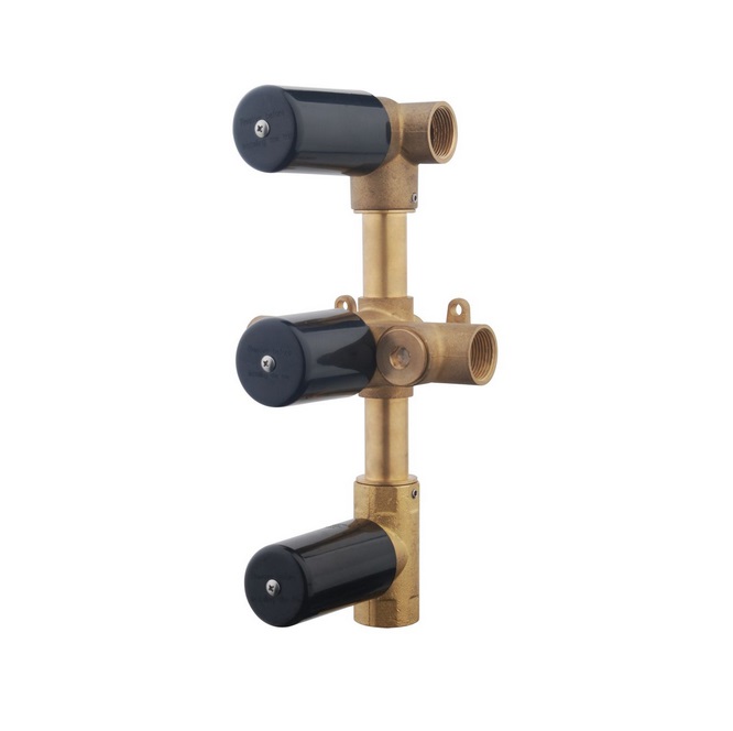 Wiesbaden thermostatische inbouw regendouche set met hoofddouche 24x55 cm type 116 chroom 1