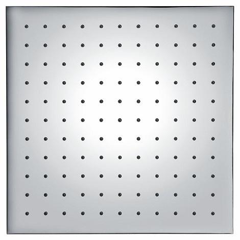 Wiesbaden thermostatische inbouw regendouche set met plafondarm 30 cm vierkant type 107 chroom 5