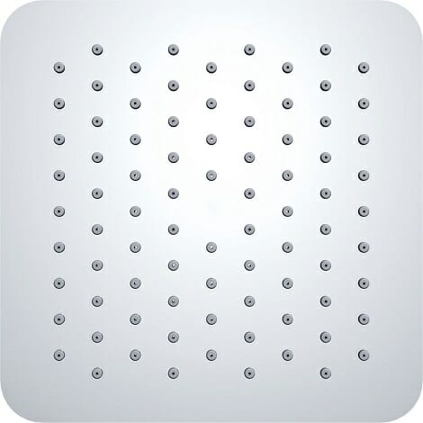 Wiesbaden thermostatische inbouw regendouche set met plafondarm ufo 20 cm vierkant type 124 chroom 6