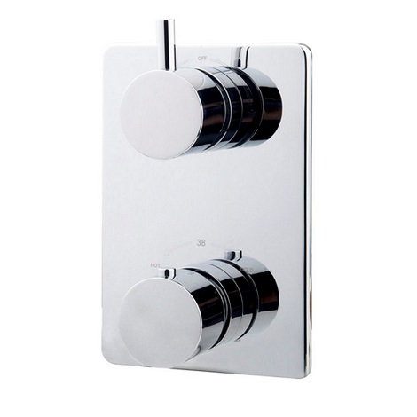 Wiesbaden thermostatische inbouw regendouche set met plafondarm ufo 30 cm rond type 121 chroom 2