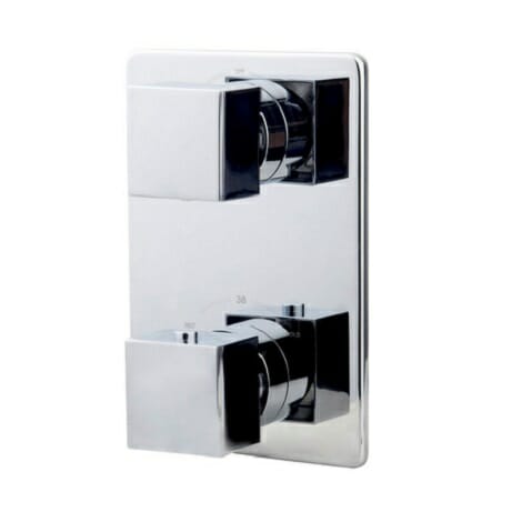 Wiesbaden thermostatische inbouw regendouche set met wandarm ufo 20 cm vierkant type 126 chroom 2