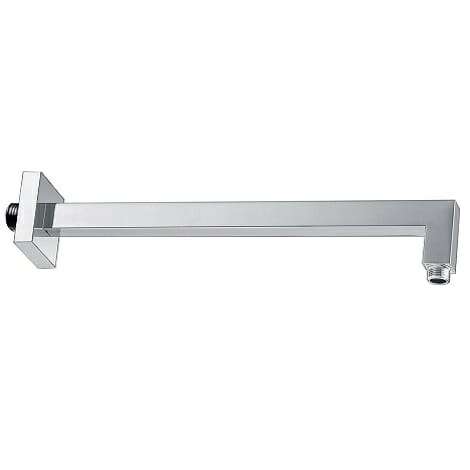 Wiesbaden thermostatische inbouw regendouche set met wandarm ufo 20 cm vierkant type 126 chroom 4