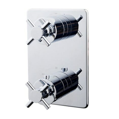 Wiesbaden thermostatische inbouw regendouche set met wandarm ufo 30 cm rond type 133 chroom 2