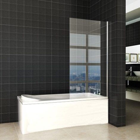 Wiesbaden vaste badwand 80x150cm 6mm NANO coating