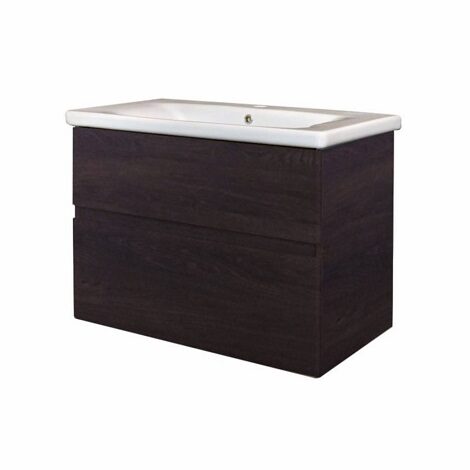 Best Design Quick Greeploos badkamermeubel onderkast met wastafel 65 cm dark brown