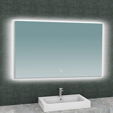 Wiesbaden soul spiegel rechthoek met LED verlichting 120x80 cm