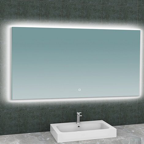 Wiesbaden soul spiegel rechthoek met LED verlichting 140x80 cm