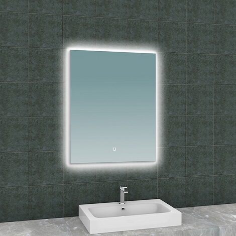 Wiesbaden soul spiegel rechthoek met LED verlichting 60x80 cm