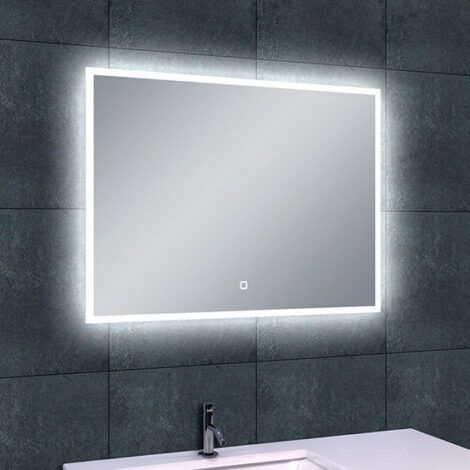 Wiesbaden spiegel quatro condensvrij dimbare LED verlichting 80x60 cm