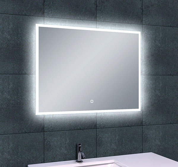 Wiesbaden spiegel quatro condensvrij dimbare LED verlichting 80x60 cm