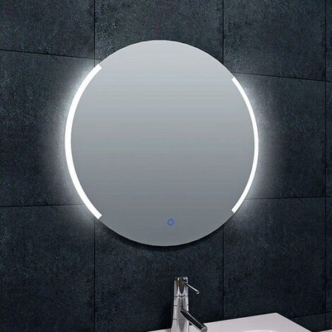 Wiesbaden spiegel round dimbare LED condensvrij rond 60 cm