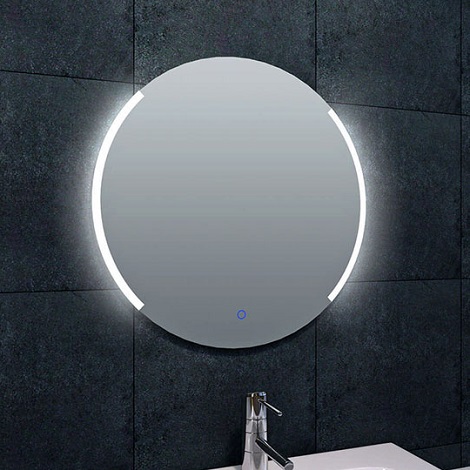 Wiesbaden spiegel round dimbare LED condensvrij rond 60 cm