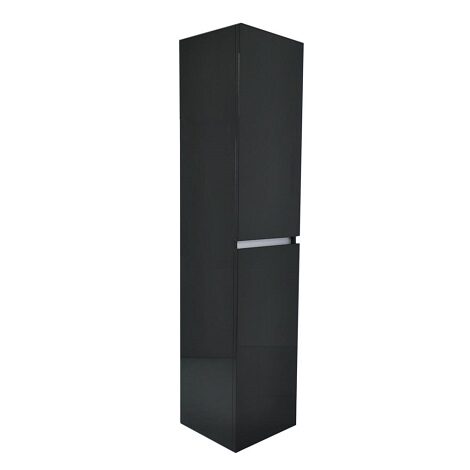 Wiesbaden vision kolomkast met 2 deuren 160x35x35 cm hoogglans grijs