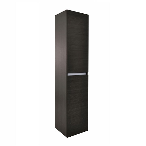 Wiesbaden vision kolomkast met 2 deuren 160x35x35 cm houtnerf grijs