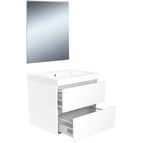 Wiesbaden vision meubelset inclusief spiegel 60 cm wit