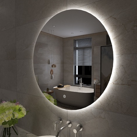 Xellanz Spiegel Giro ronde spiegel met LED verlichting 60 cm 2