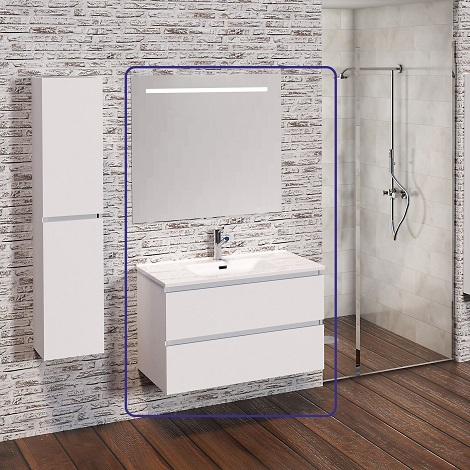 Xellanz sephia compleet badmeubel 80 cm mat wit