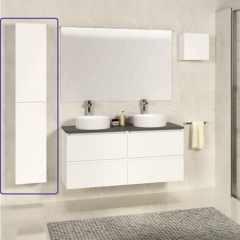 Xellanz sephia kolomkast 140x30x25 cm mat wit