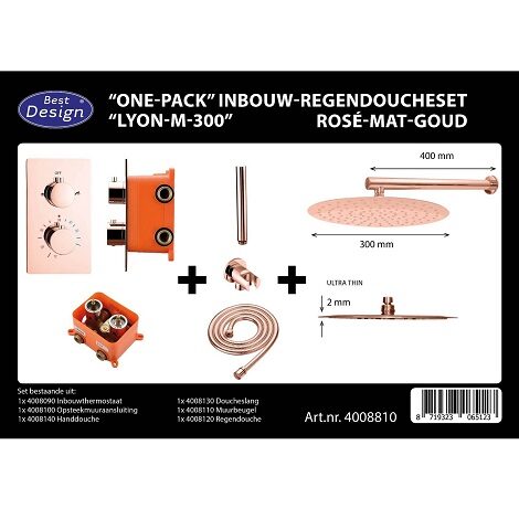 Best Design One Pack inbouw regendoucheset Lyon M 300