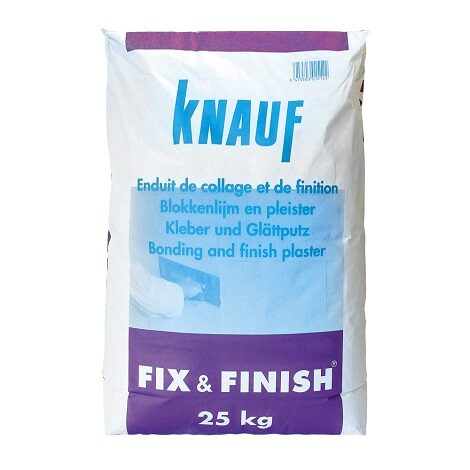 Knauf Fix & Finish Wit Gipsmortel 25 kg