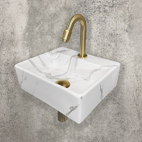 Wiesbaden Fonteinset One Pack Leto 33.5x29x11.5 Carrara 1