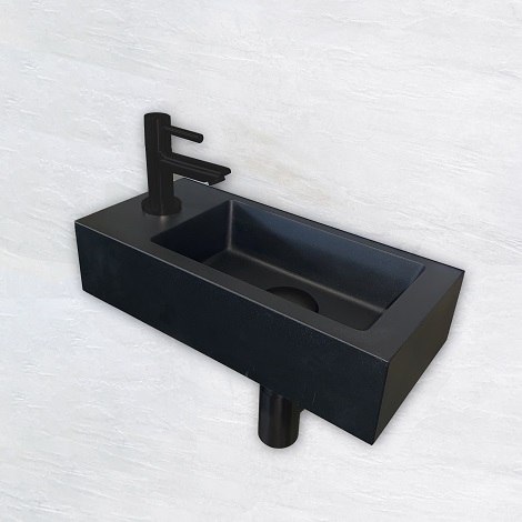 Wiesbaden Fonteinset One Pack Mini Rhea fontein 36x18x9 cm mat zwart links 1