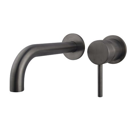 Wiesbaden Inbouw wastafelkraan Caral Twenty eenhendel wastafel afbouwdeel Gunmetal