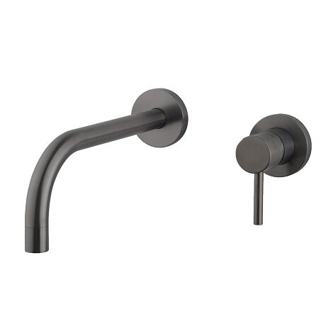 Wiesbaden Inbouw wastafelkraan Slim Twenty eenhendel wastafel afbouwdeel gunmetal