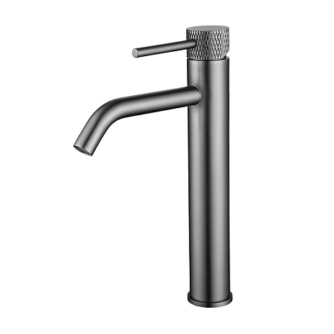 Wiesbaden hoge wastafelmengkraan Ribbd XL gunmetal