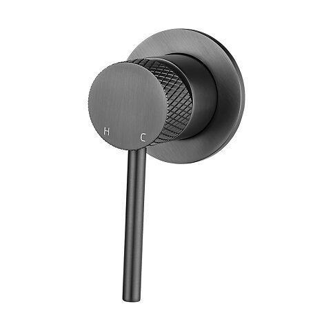 Wiesbaden inbouw mengkraan Ribbd zonder uitloop gunmetal