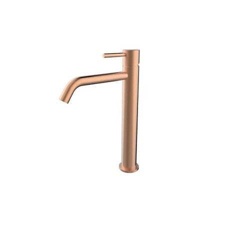 Wiesbaden opbouw wastafelmengkraan Style XL uitloop hoog geborsteld koper