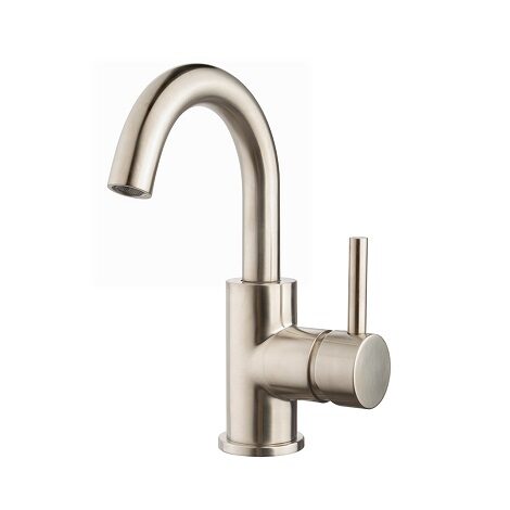 Wiesbaden wastafelkraan Caral opbouw met draaibare uitloop geborsteld staal