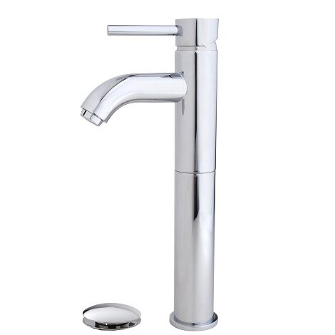 Wiesbaden wastafelmengkraan Cadans hoog met clickwaste chroom