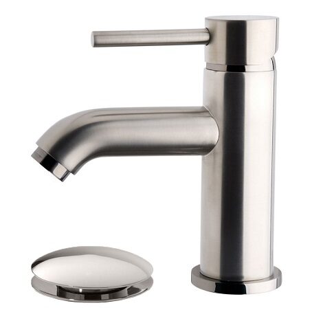 Wiesbaden wastafelmengkraan Cadans laag met clickwaste RVS Look