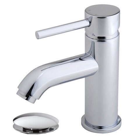 Wiesbaden wastafelmengkraan Cadans laag met clickwaste chroom