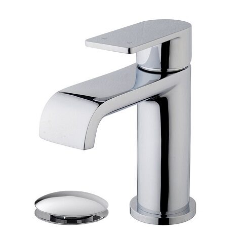 Wiesbaden wastafelmengkraan Lima met clickwaste chroom