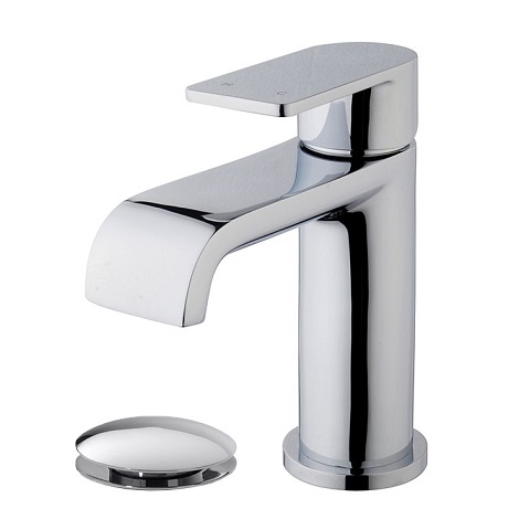 Wiesbaden wastafelmengkraan Lima met clickwaste chroom