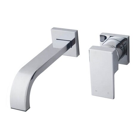 Wiesbaden wastafelmengkraan Rombo inbouw éénhendel chroom