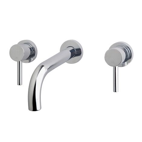 Xellanz inbouw wastafelmengkraan Caral 2.0 2-knops chroom